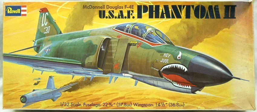 Revell 1/32 McDonnell Douglas F-4E Phantom II Hey Jude, H198 plastic model kit